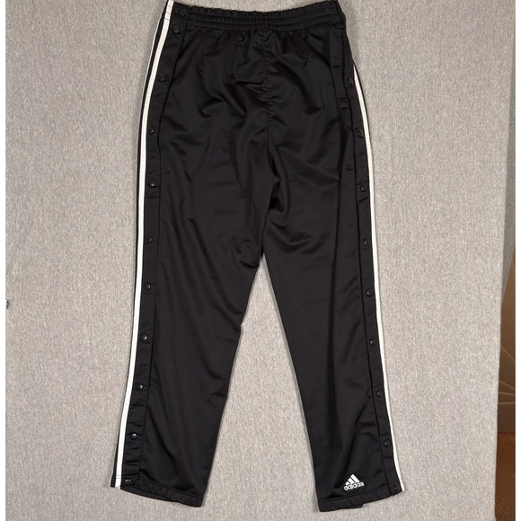 Vintage Adidas Track Pants Mens L Tearaway Snap Y2K 90s Wide Leg Baggy Joggers - Picture 3 of 10